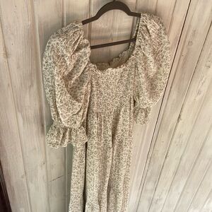 NOTHING FITS BUT Cotton Modal Kiko Pregnancy Maternity Dress in floral